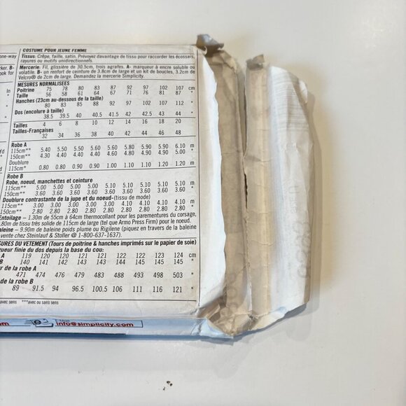 SIMPLICITY 8393 MARILYN MONROE STYLE DRESS COSTUME PATTERN UNCUT 16 18 20 - Picture 4 of 4